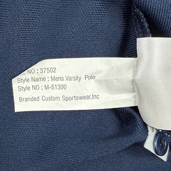 Nike Dri-Fit Mens XL Xavier Musketeers Blue Performance Varsity Polo Shirt - Picture 6 of 8